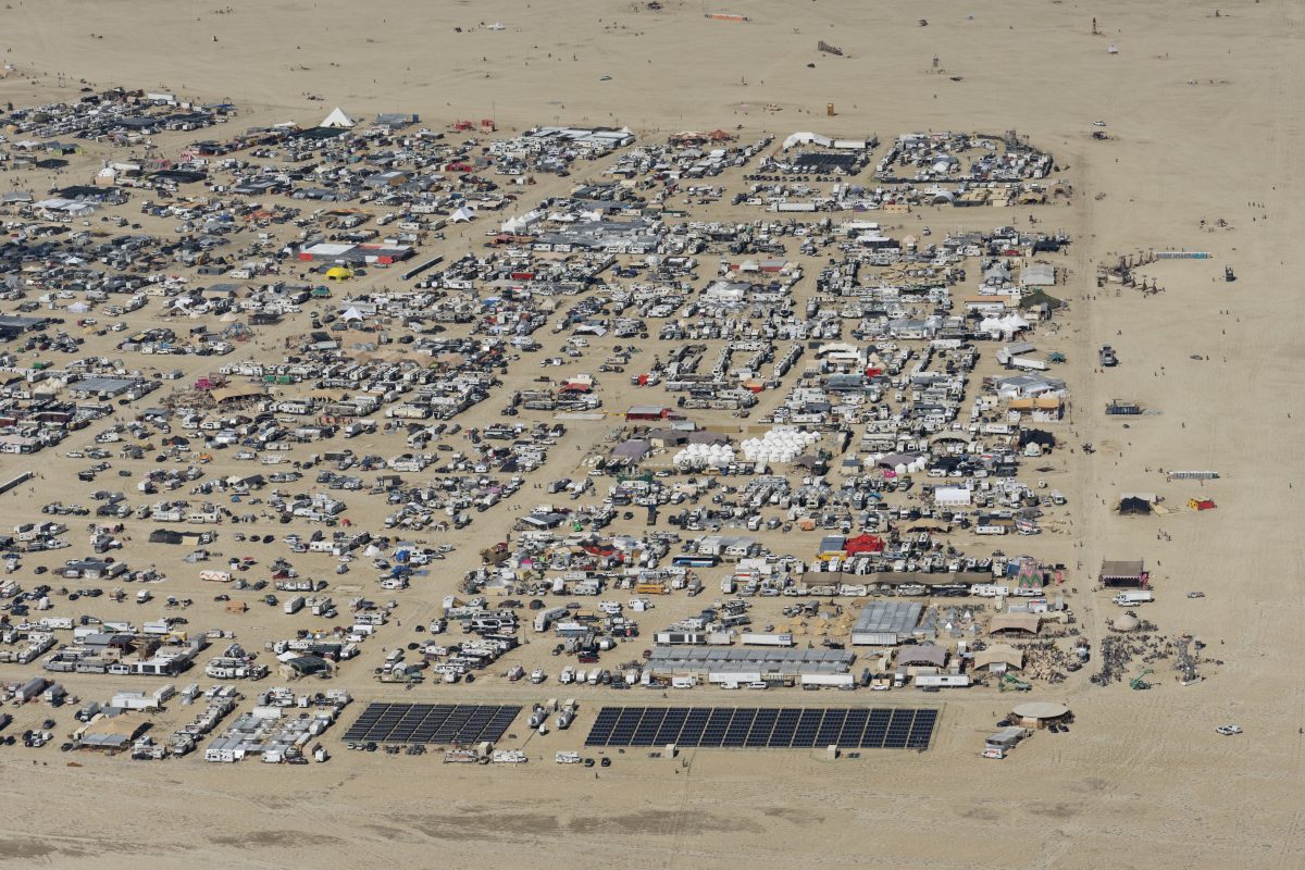 Aerial View of Black Rock City
