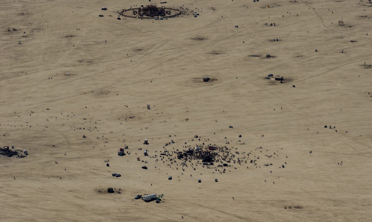 Morning Crowd on the Open Playa