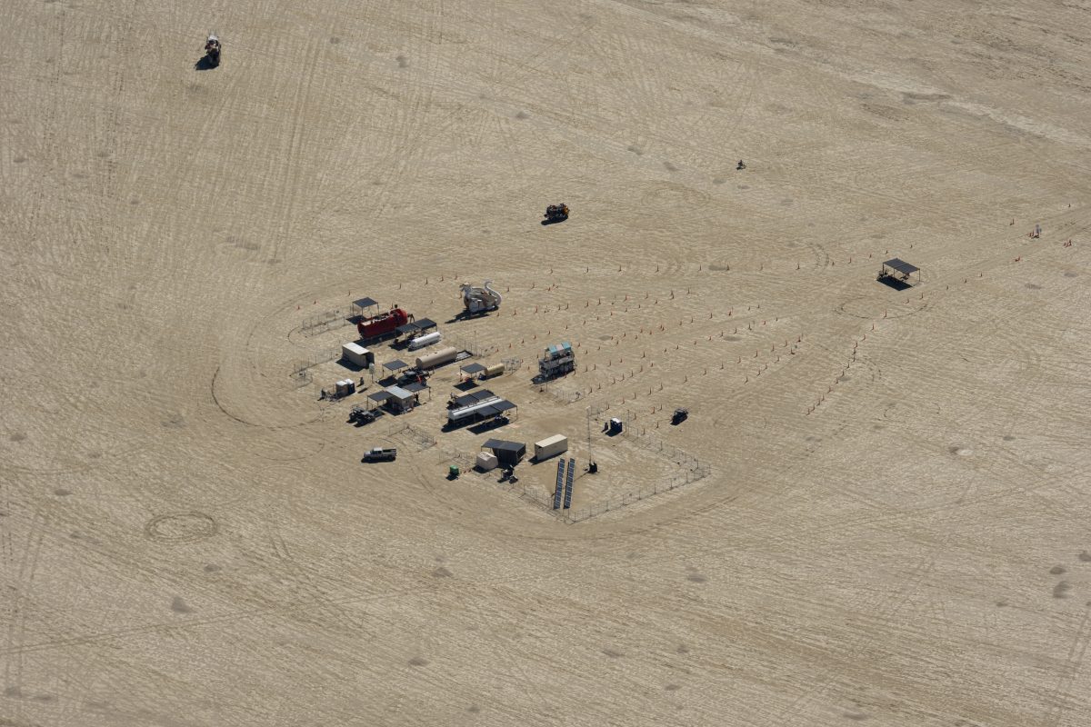 Playa Fuel Depot Hell Station from the Air