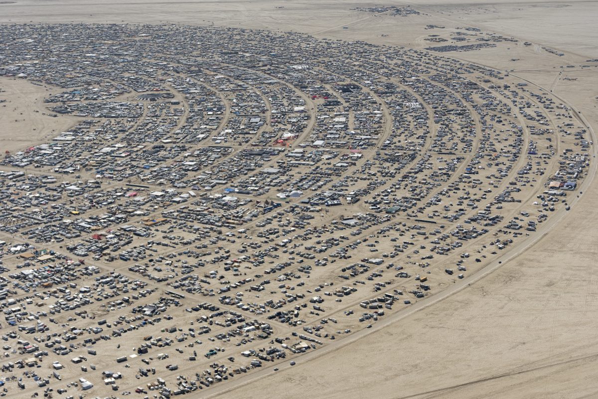 Aerial View of Black Rock City