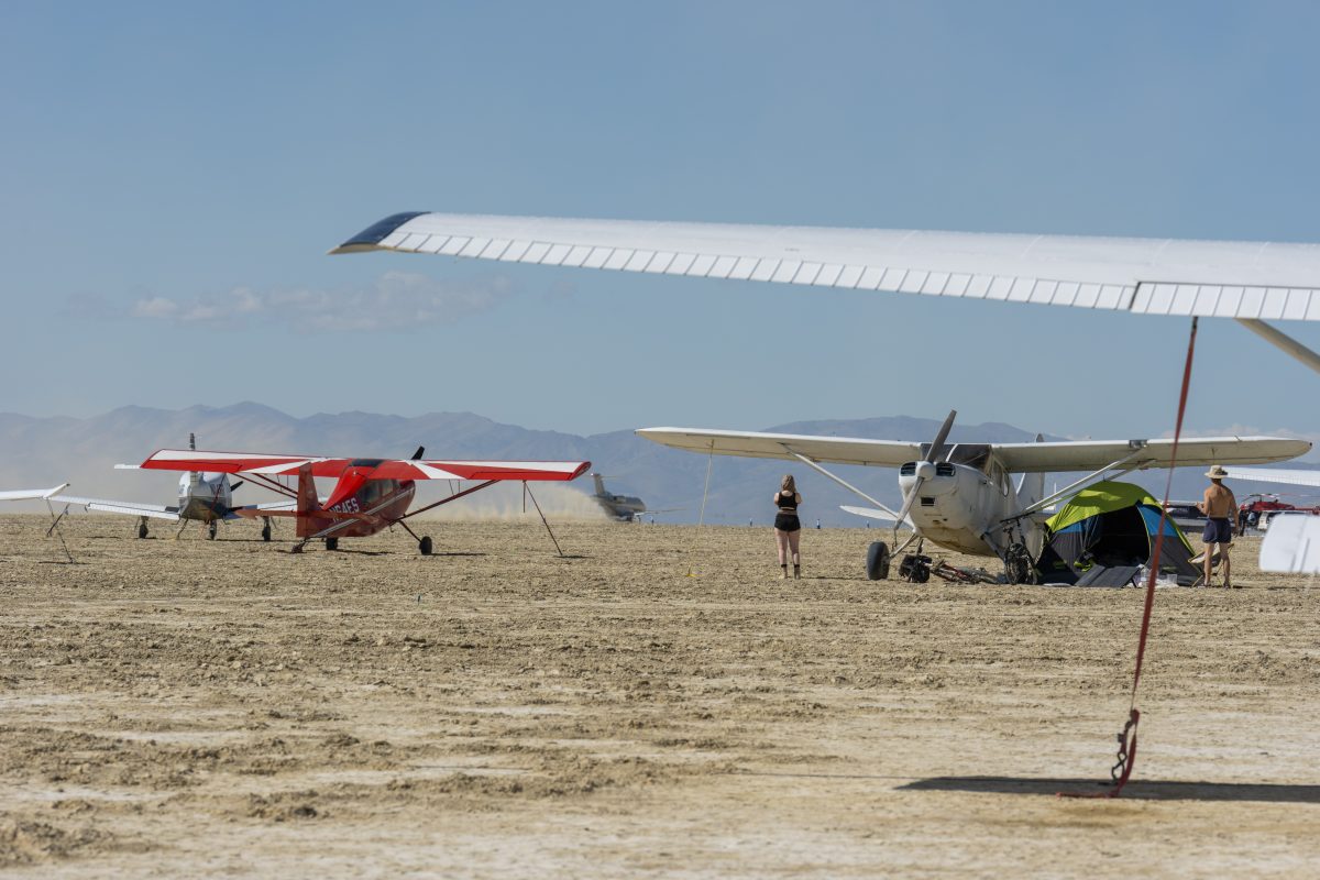 Parked Planes at the Playa Airstrip