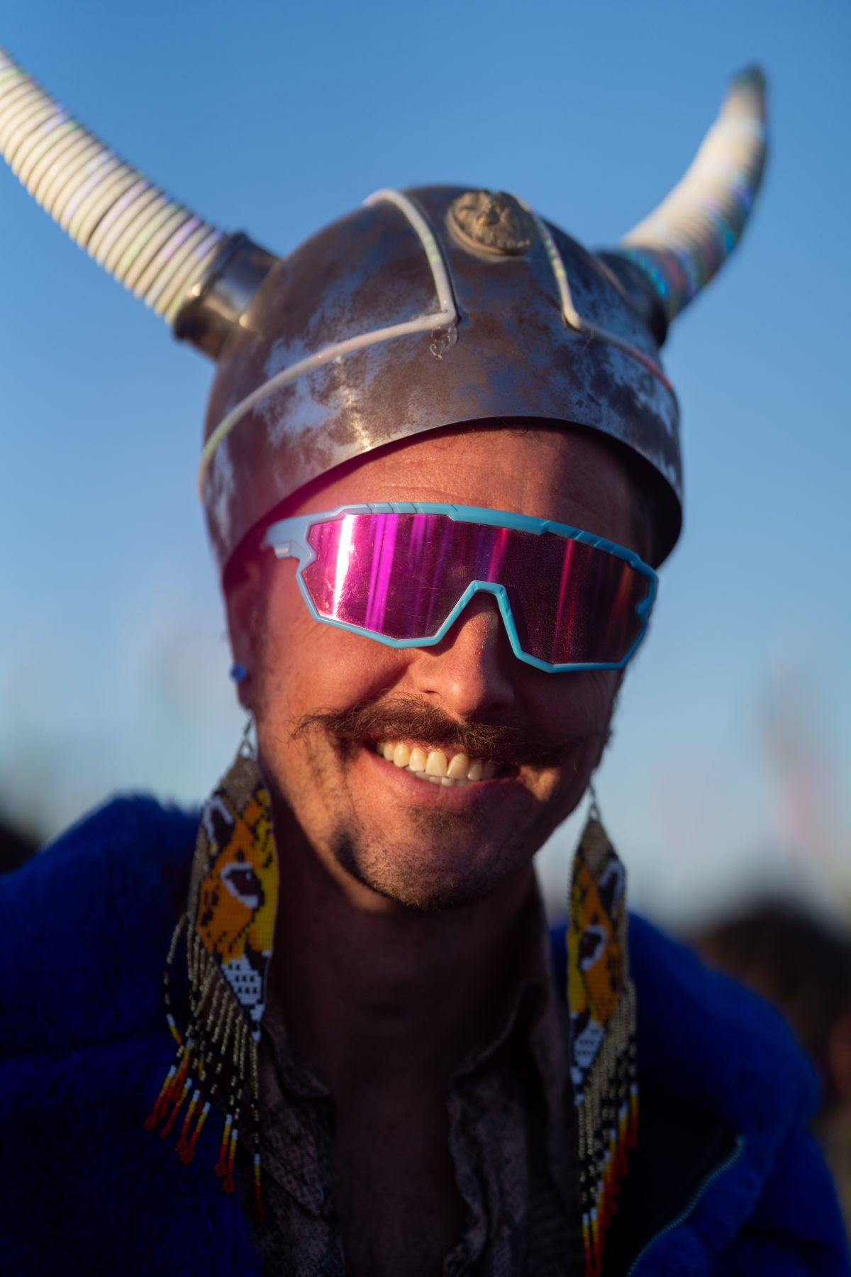 Horned Helmet at Robot Heart Sunrise