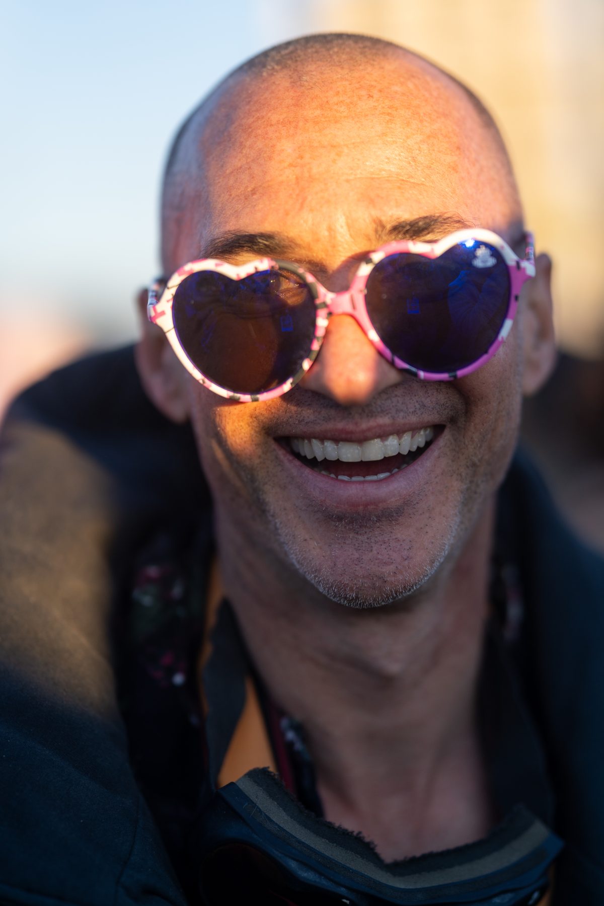 Heart Sunglasses at Sunrise - Lee Burridge Robot Heart Sunrise Set