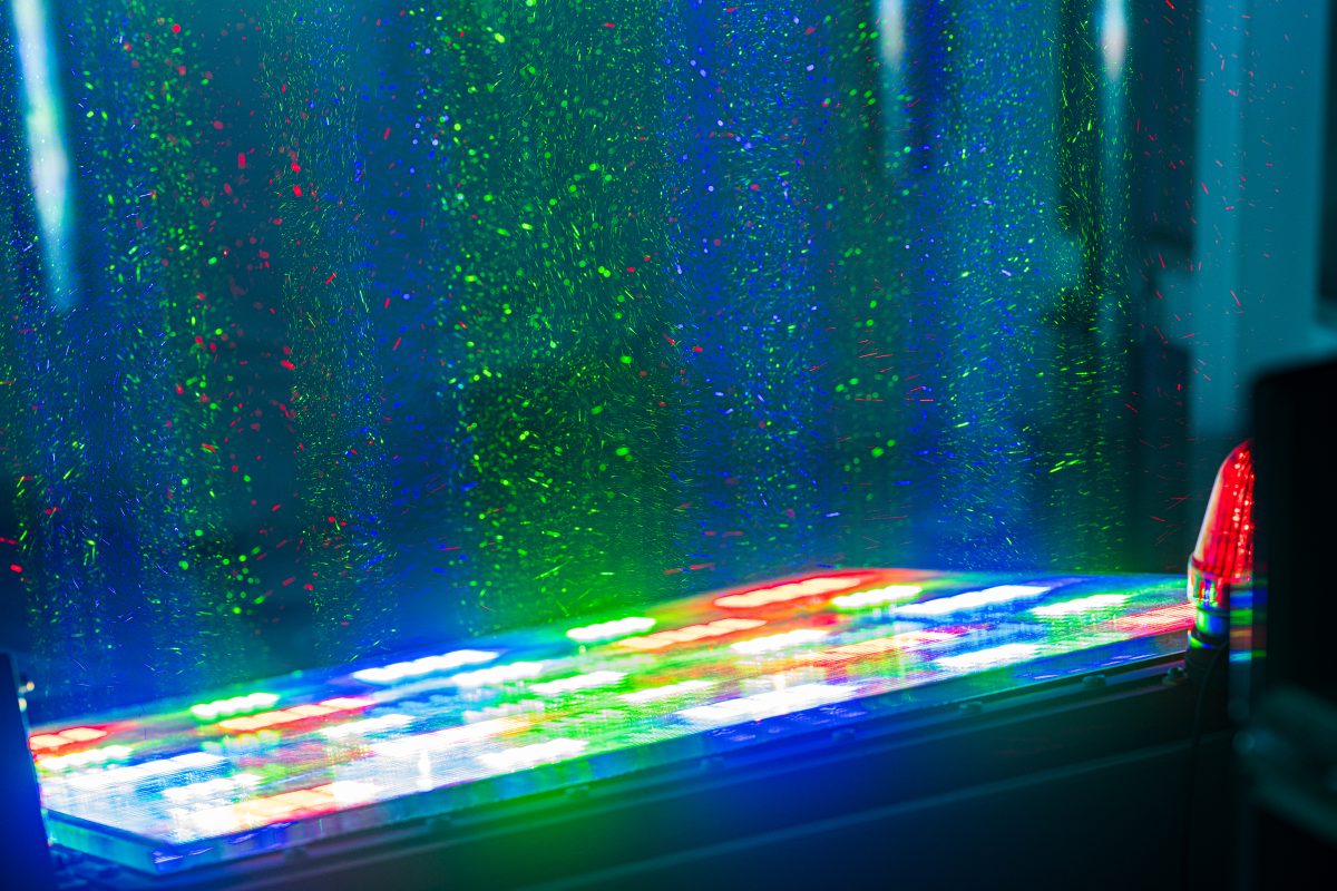 Laser Bar Behind Titanic