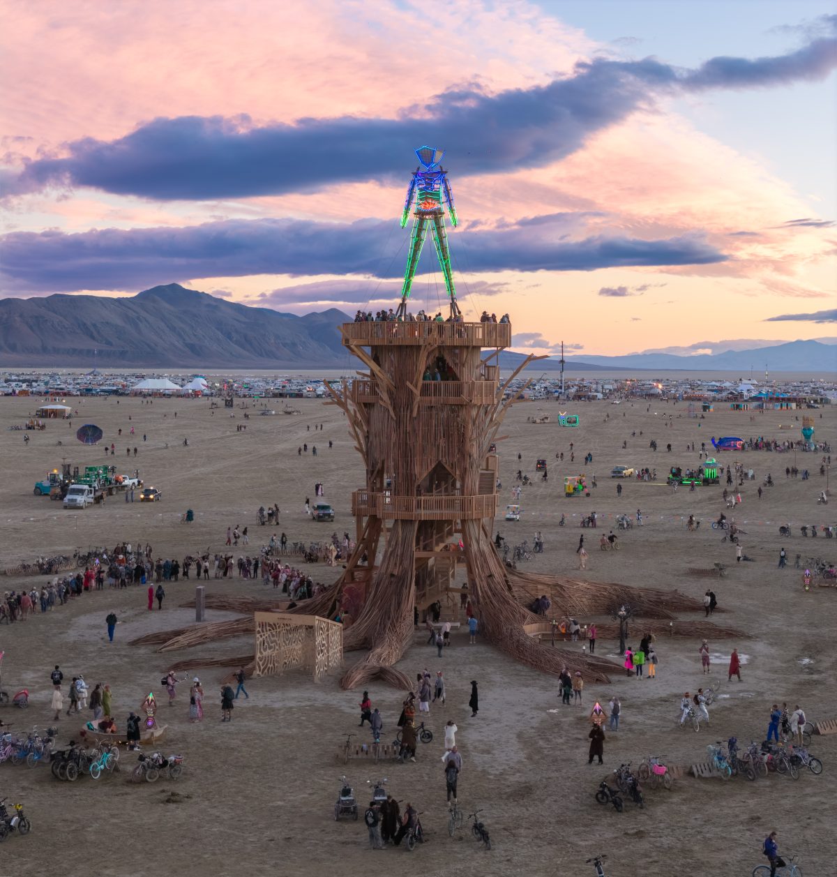 Burning Man 2026 Man Base - Cryptomeria by Alexander Rose