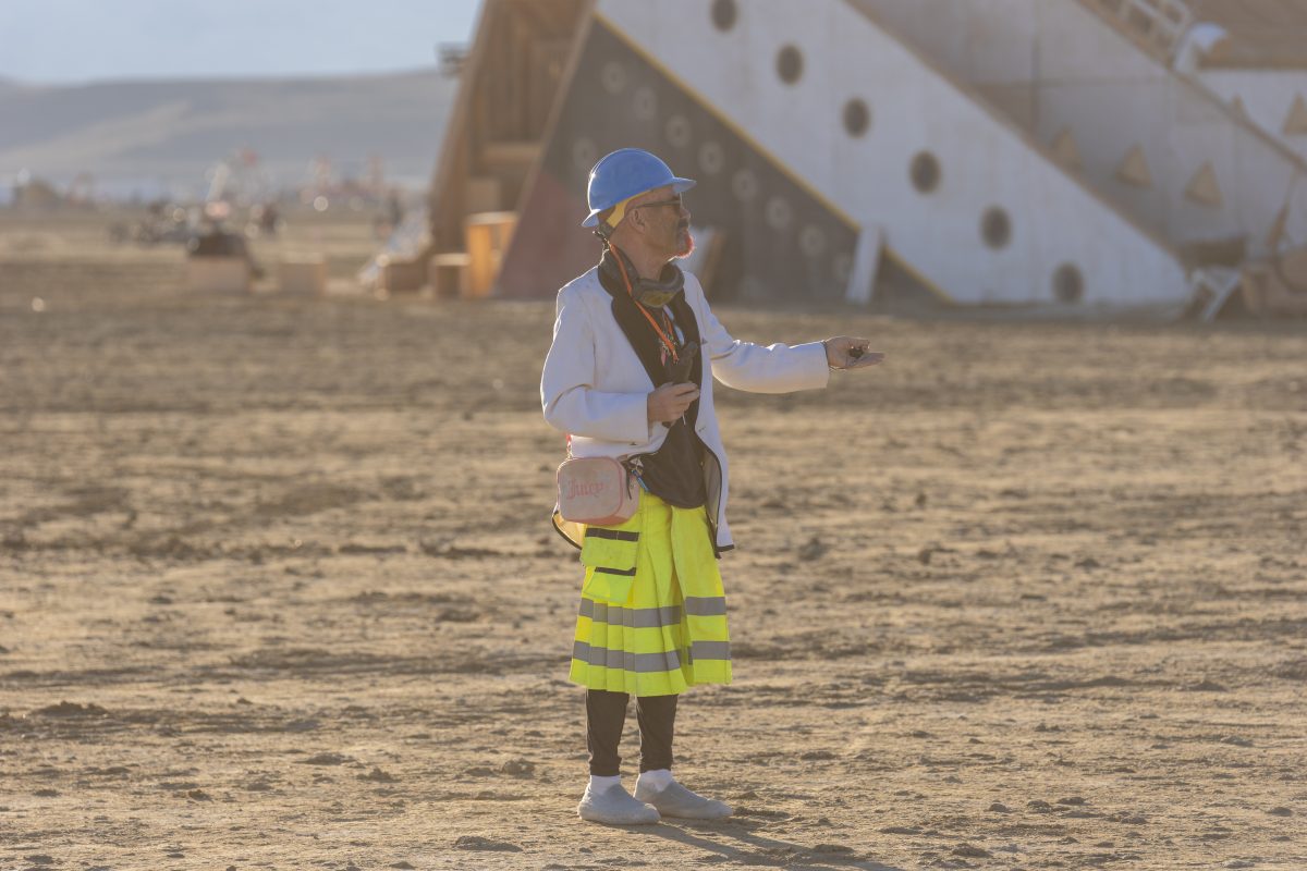 Mark Day Getting Interviews for 24 Hours at Burning Man