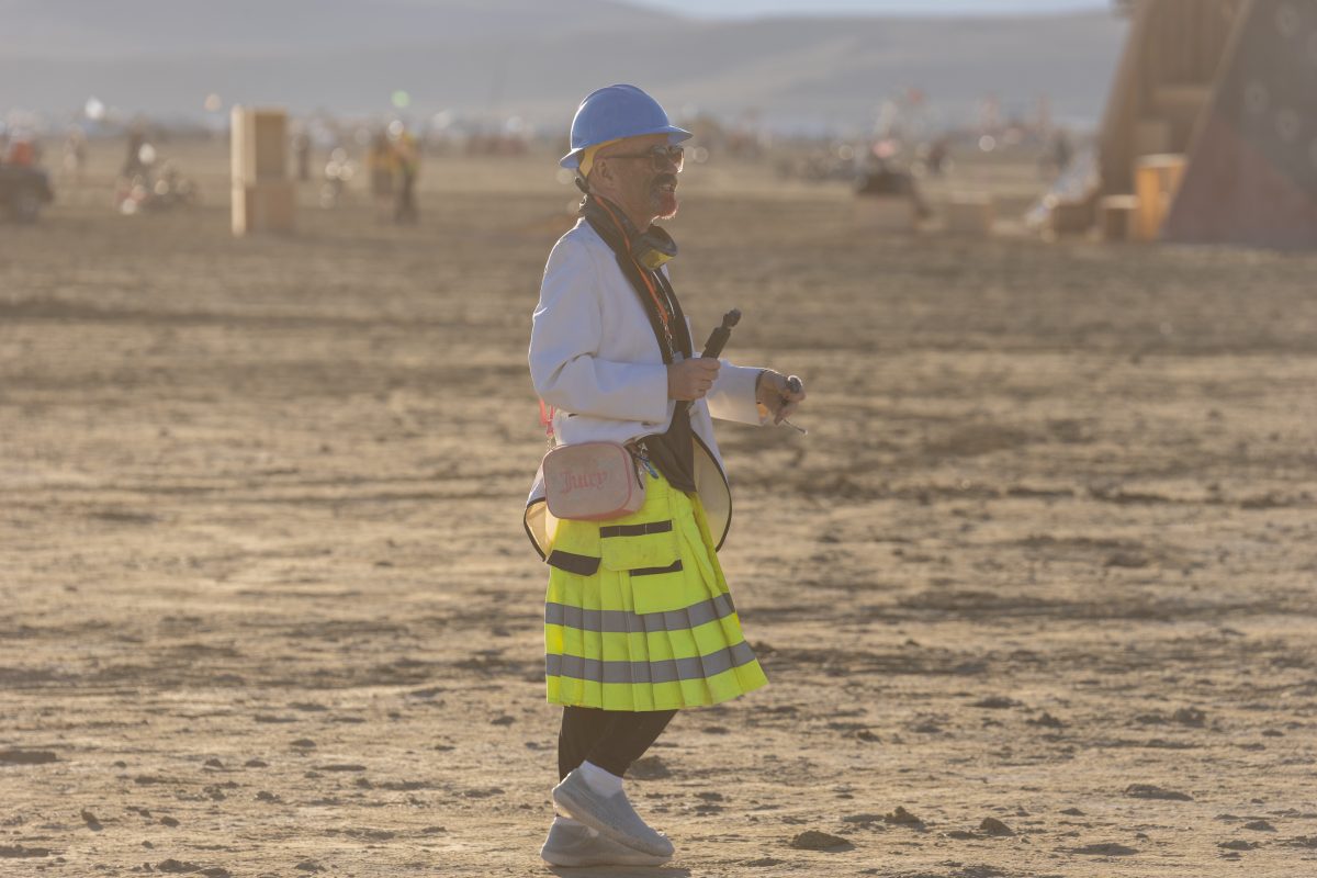 Mark Day Getting Interviews for 24 Hours at Burning Man