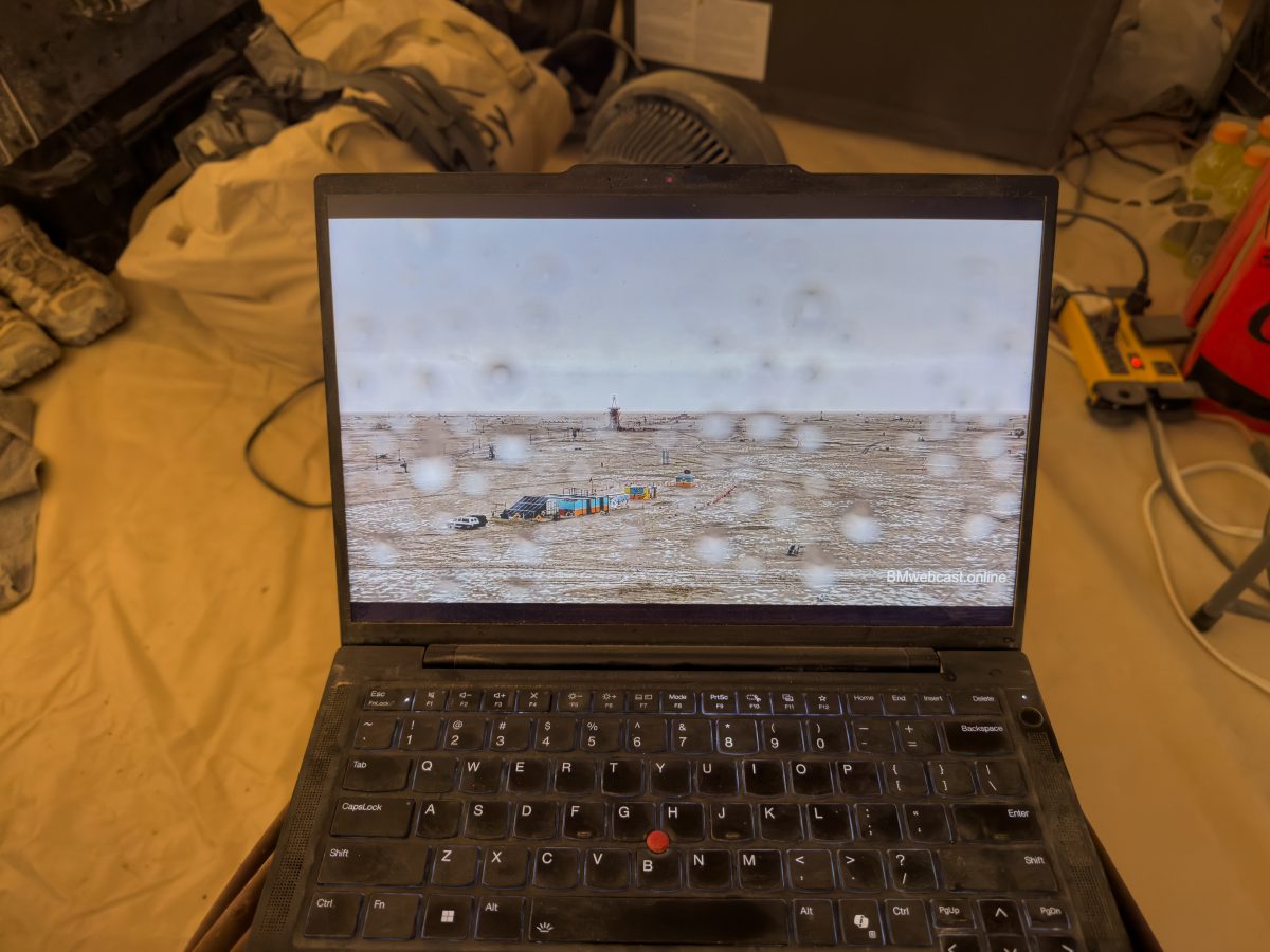 Watching Burning Man From Inside My Tent While At Burning Man