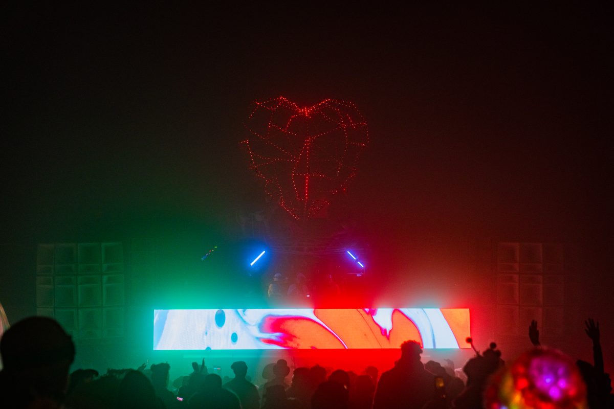 Robot Heart in the Dust at Night