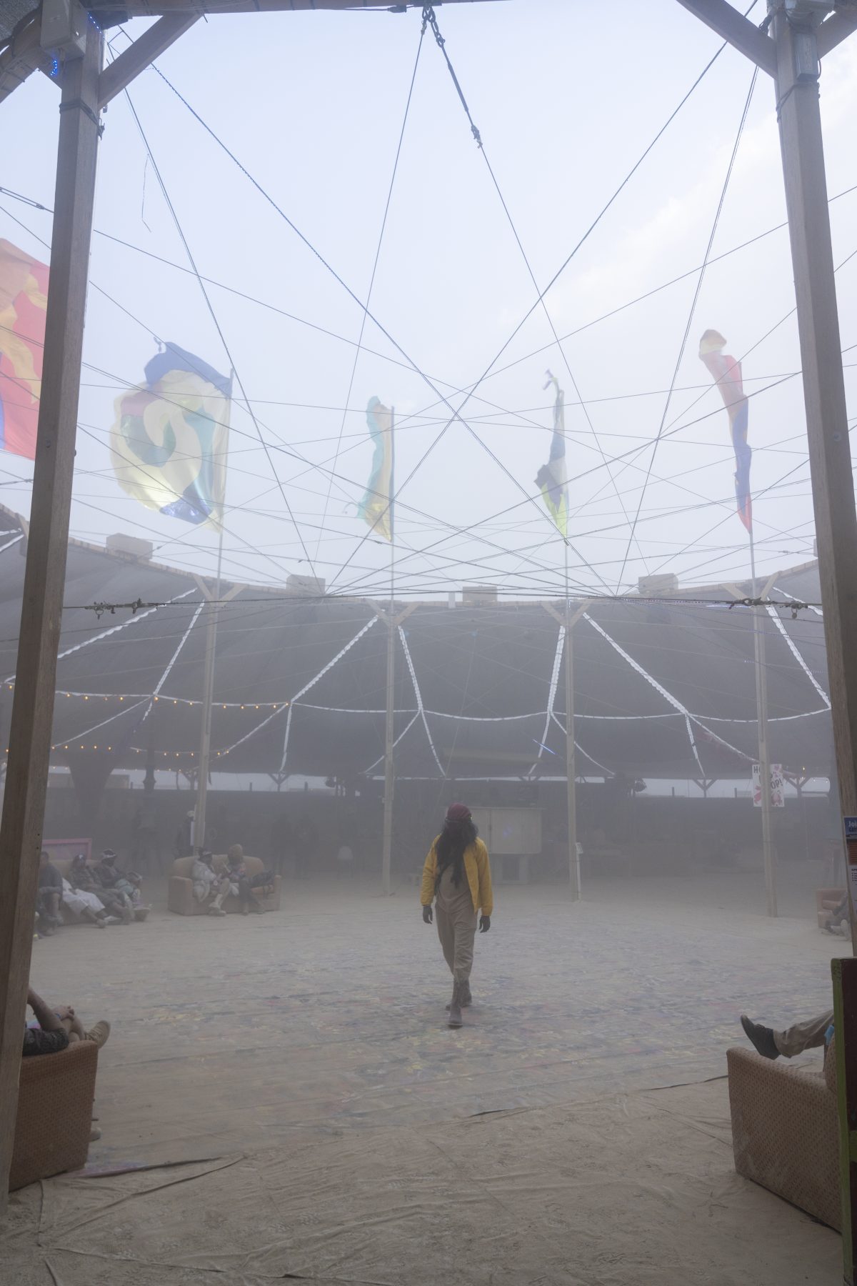 Dust Blowing Through Center Camp