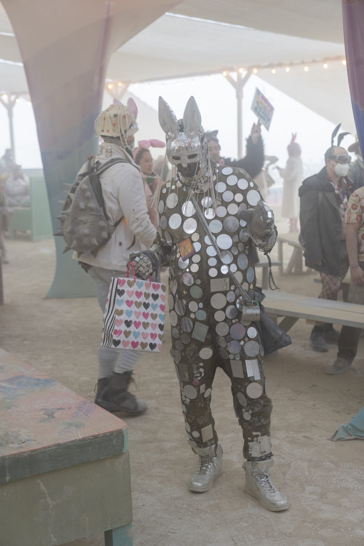 Mirror Tile Bunny at Center Camp
