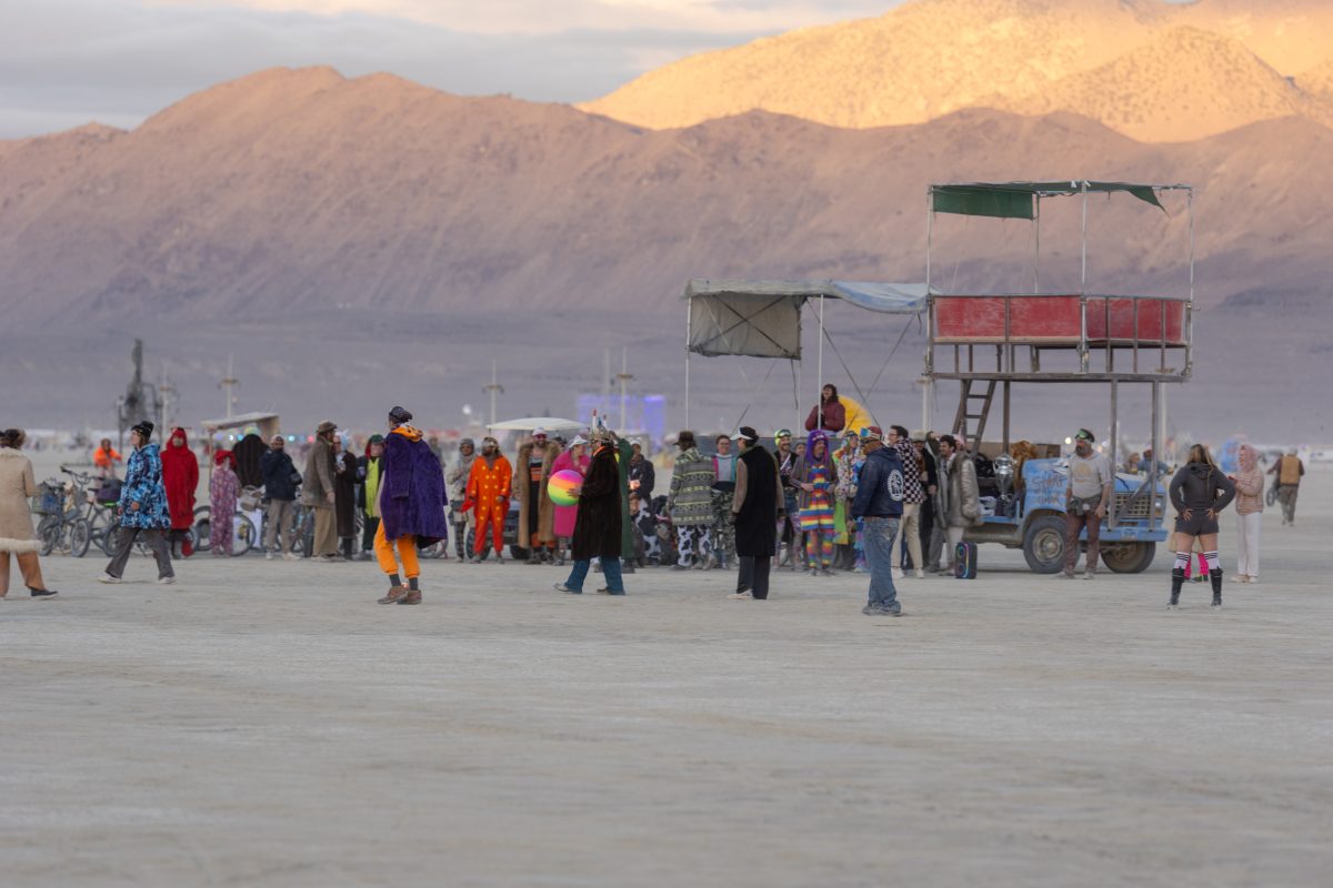 Sunrise Gathering On The Open Playa
