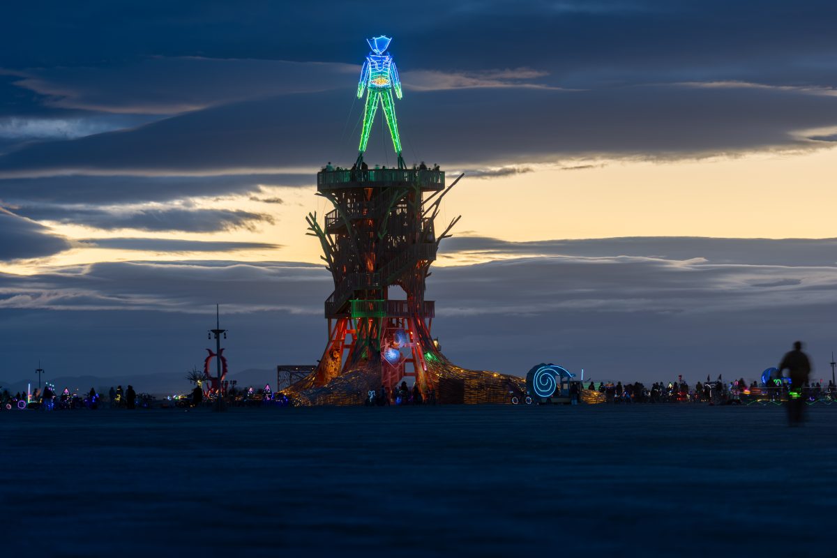 Burning Man 2026 Man Base - Cryptomeria by Alexander Rose