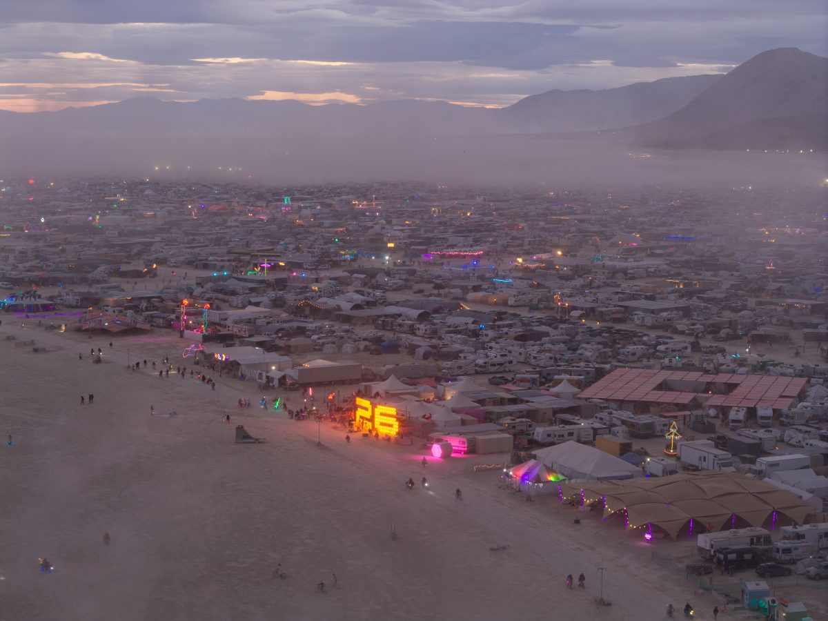 Dusty Dusk Over Black Rock City