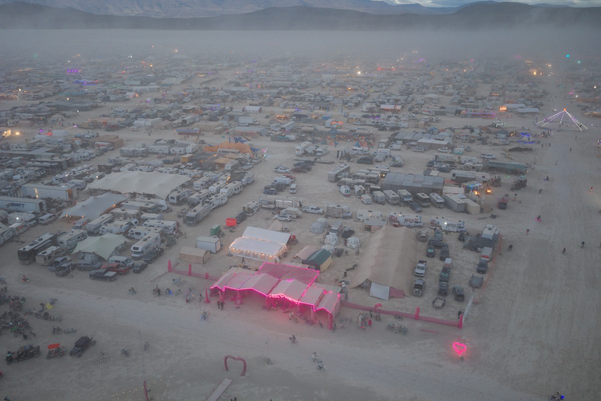 Dusty Dusk Over Camp Rows