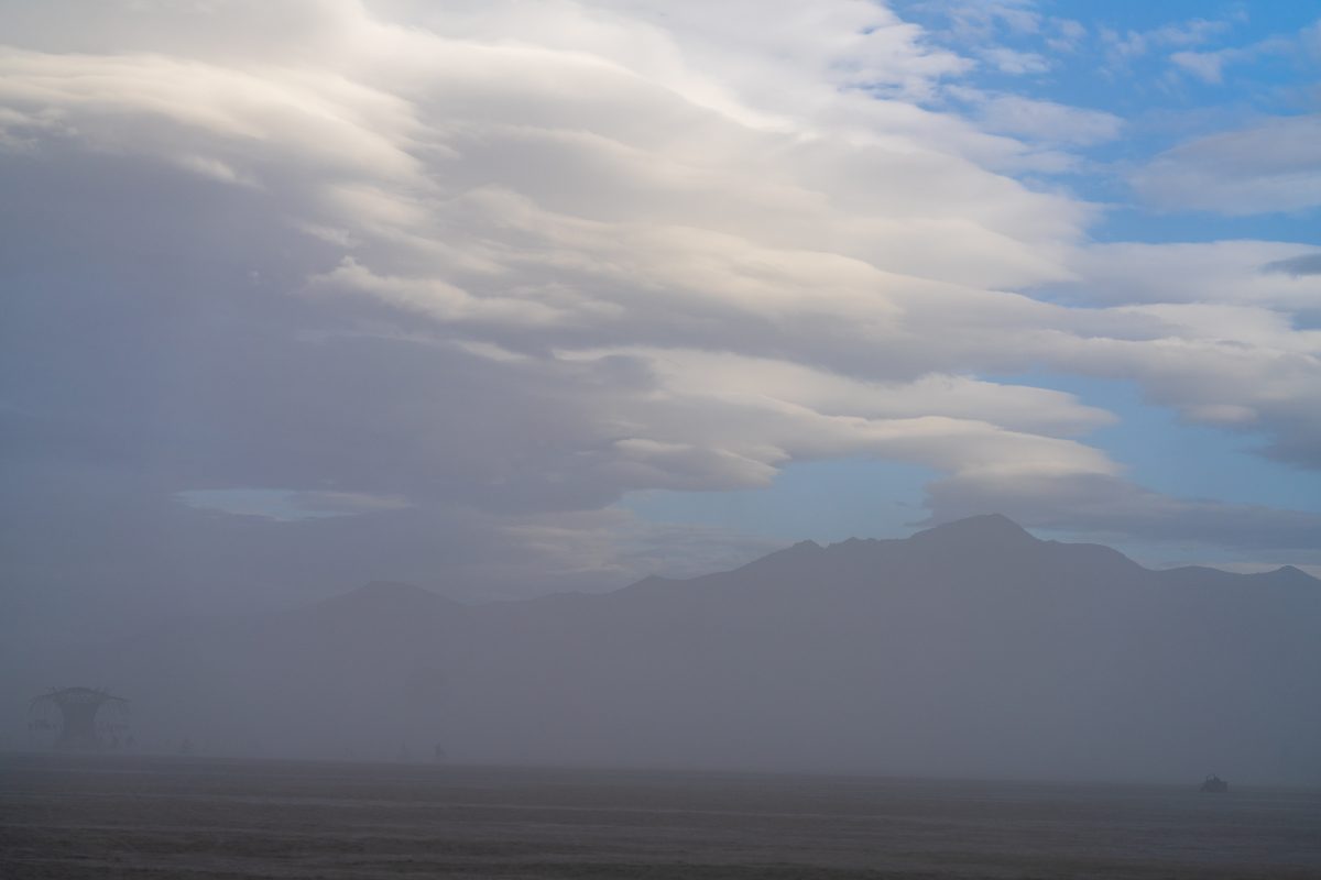 Lenticular Clouds Over Deep Playa