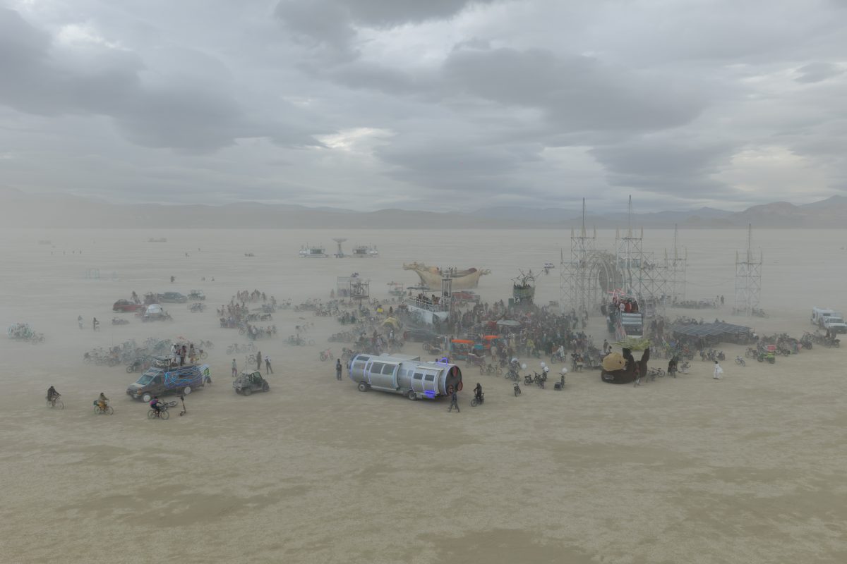 Deep Playa Gathering in Dust