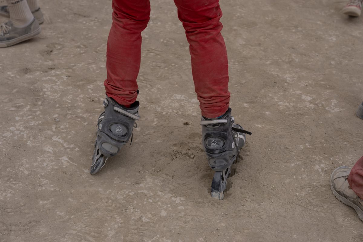 The Most Functional Footwear On Playa: Rollerblades