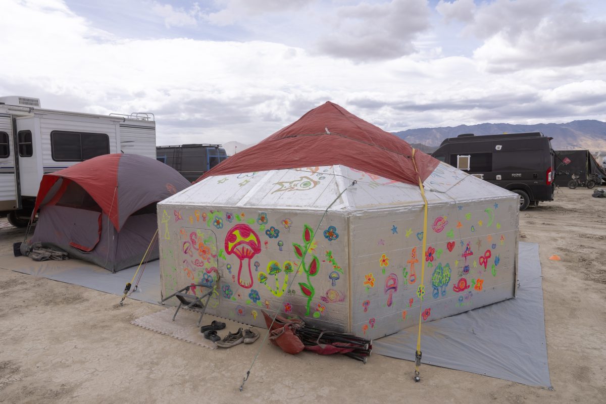 Doodled Camp Hut at 745 and C