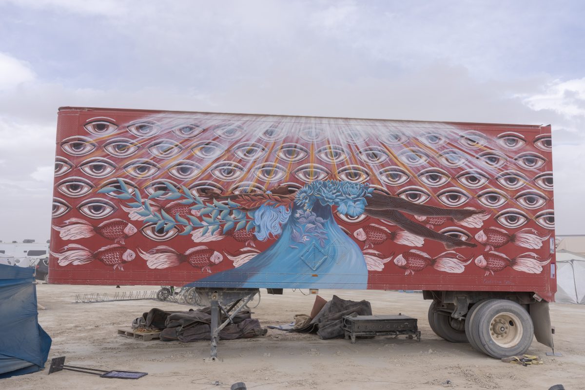 Painted Trailer at Water Temple