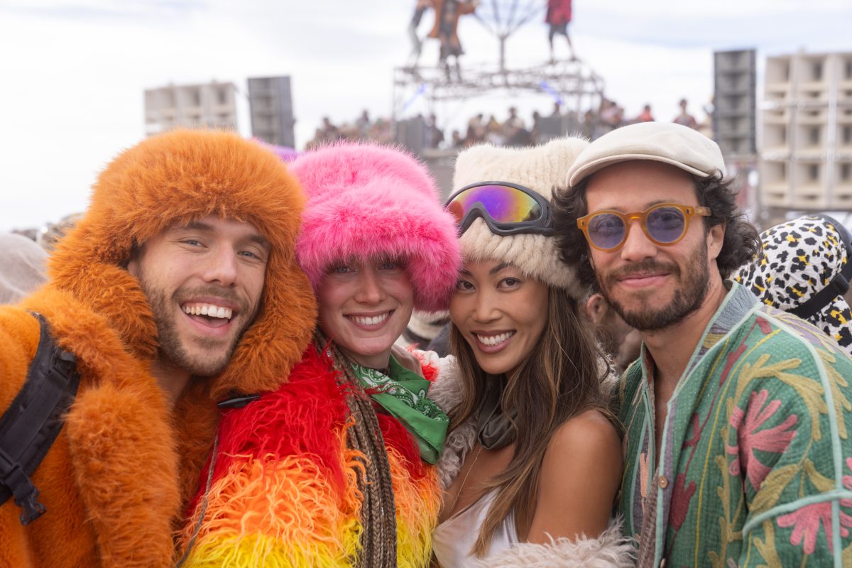 Four Friends in Fur Hats