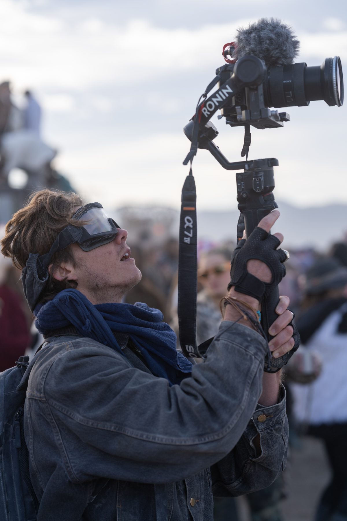 Filming the Crowd at Sunrise