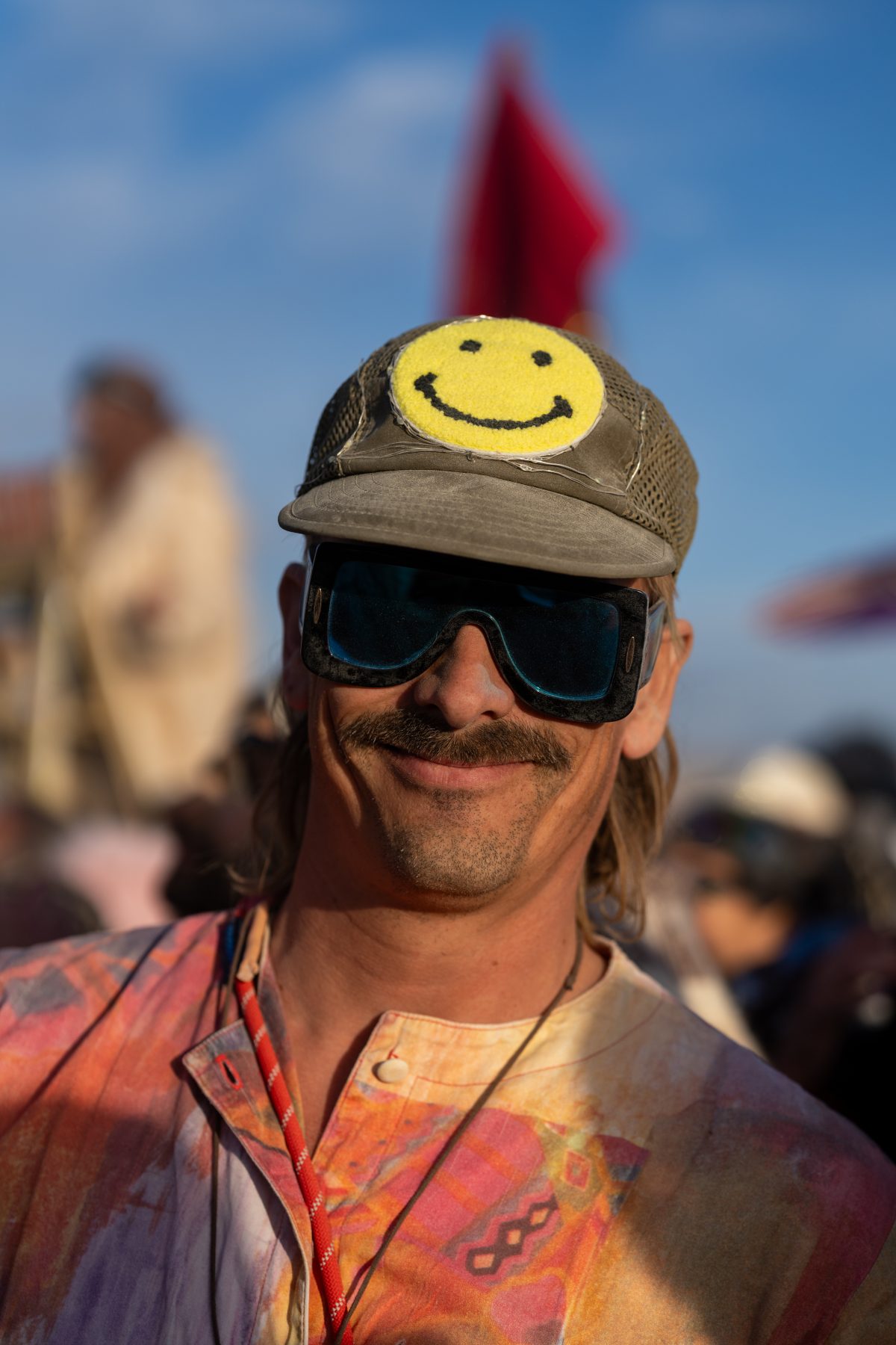 Smiley Face Cap at Sunrise