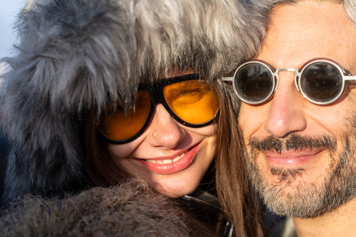 Sunrise Portrait in Fur and Shades
