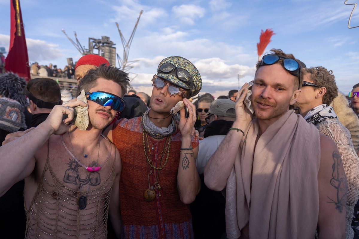 Everyone Is Always On Their Cell Phones at Burning Man