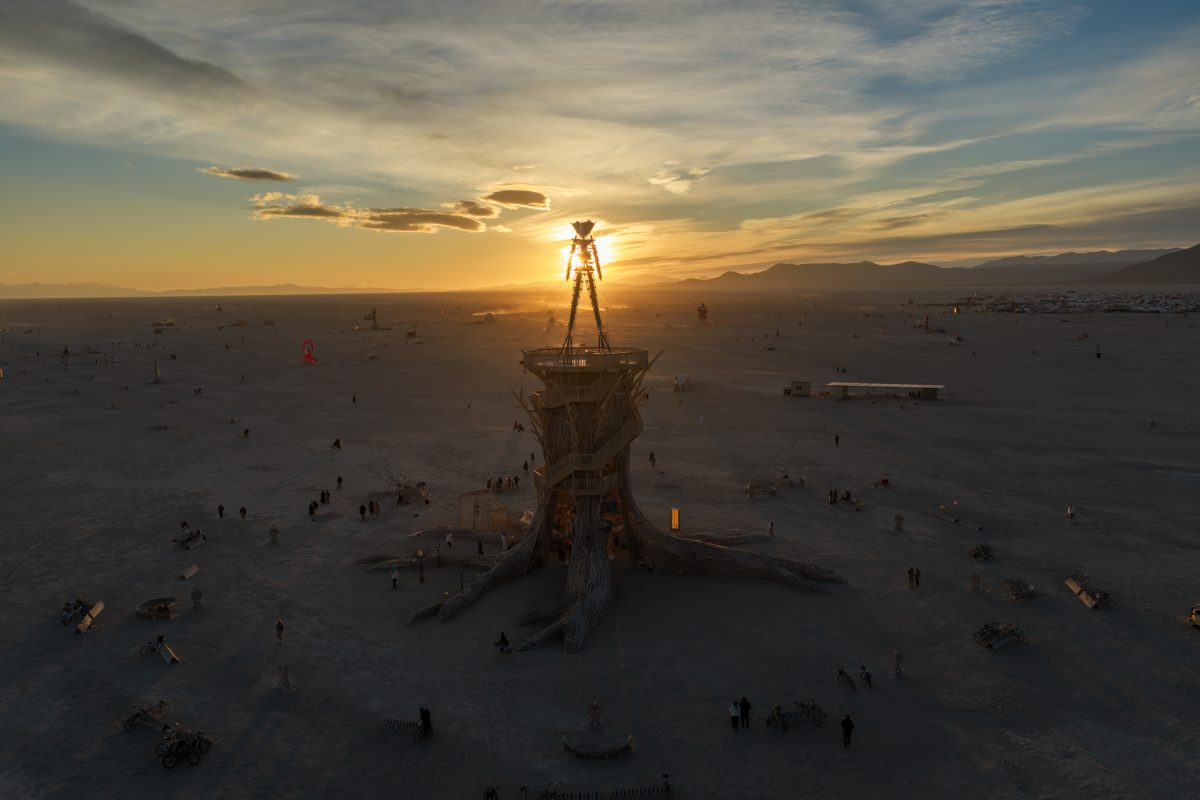 Burning Man 2026 Man Base - Cryptomeria by Alexander Rose
