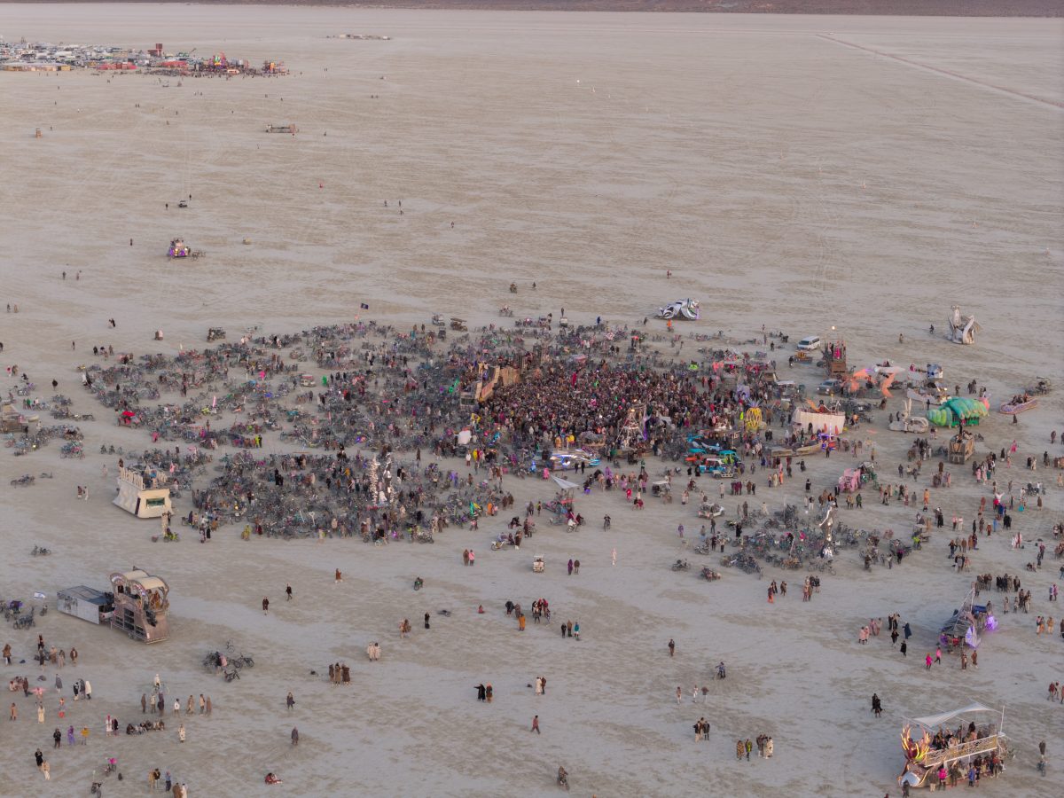 Dawn Crowd in Deep Playa