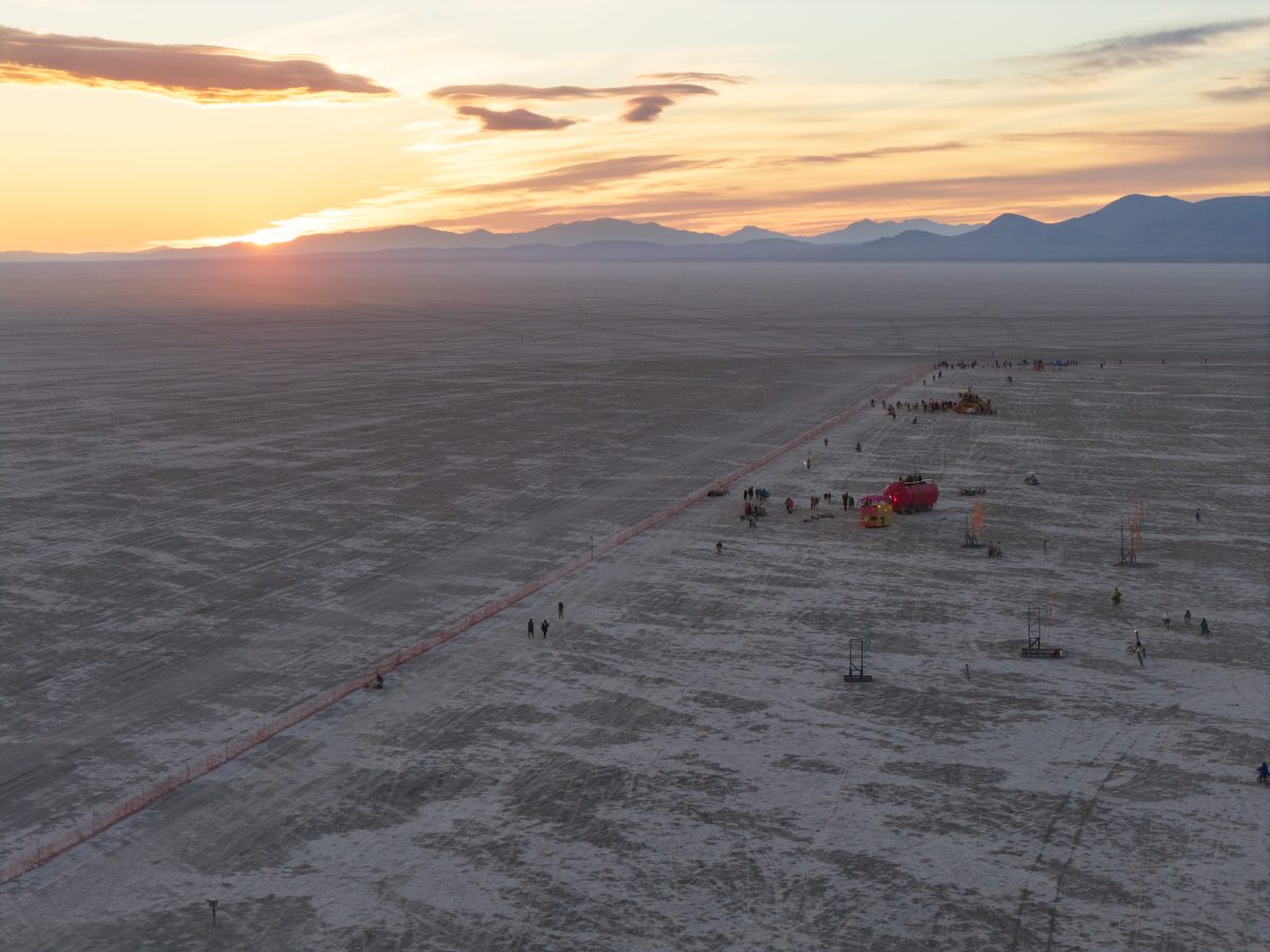 Sunrise Gathering at the Trash Fence