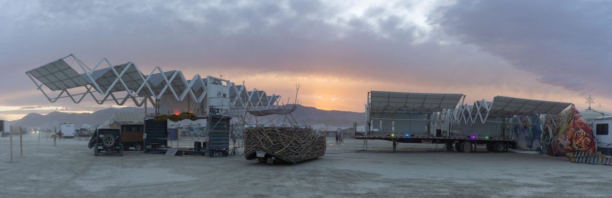 Solar Trailers at Sunset
