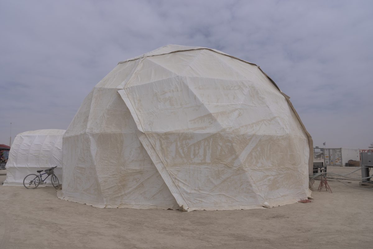 White Dome on a Dusty Afternoon