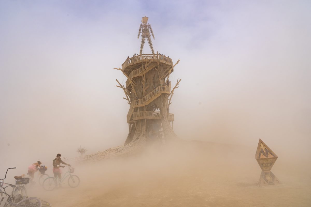 Burning Man 2026 Man Base - Cryptomeria by Alexander Rose