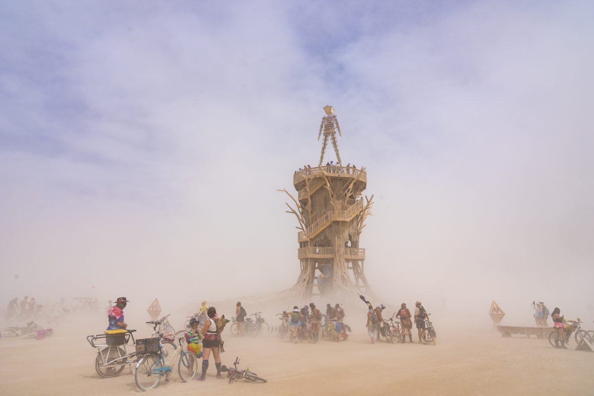 Burning Man 2026 Man Base - Cryptomeria by Alexander Rose