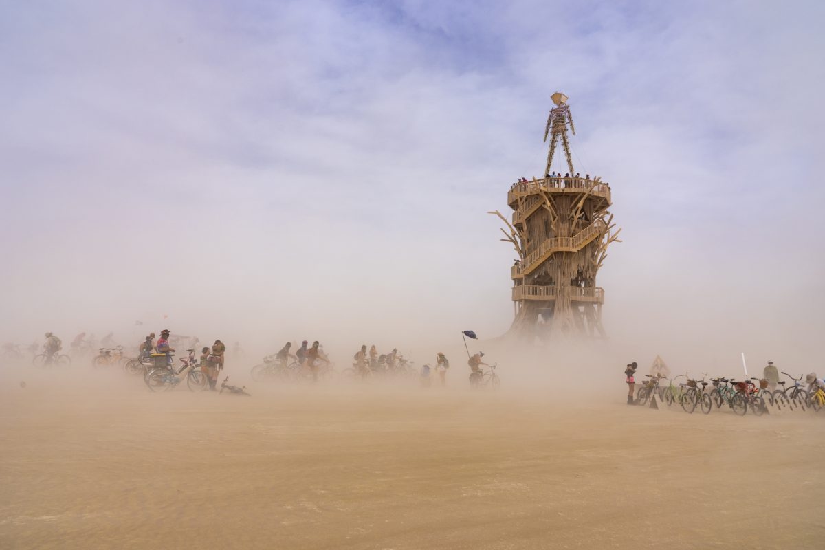 Burning Man 2026 Man Base - Cryptomeria by Alexander Rose