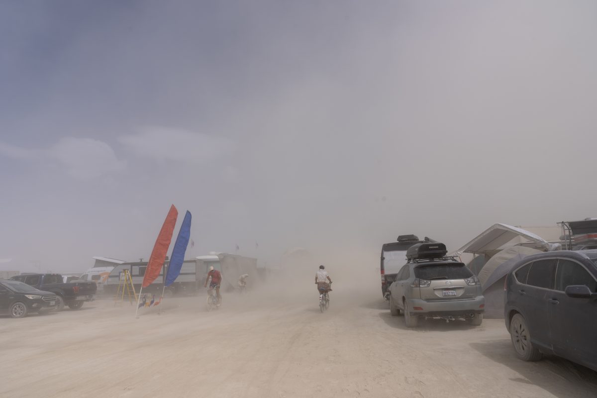 Riding Through a Whiteout