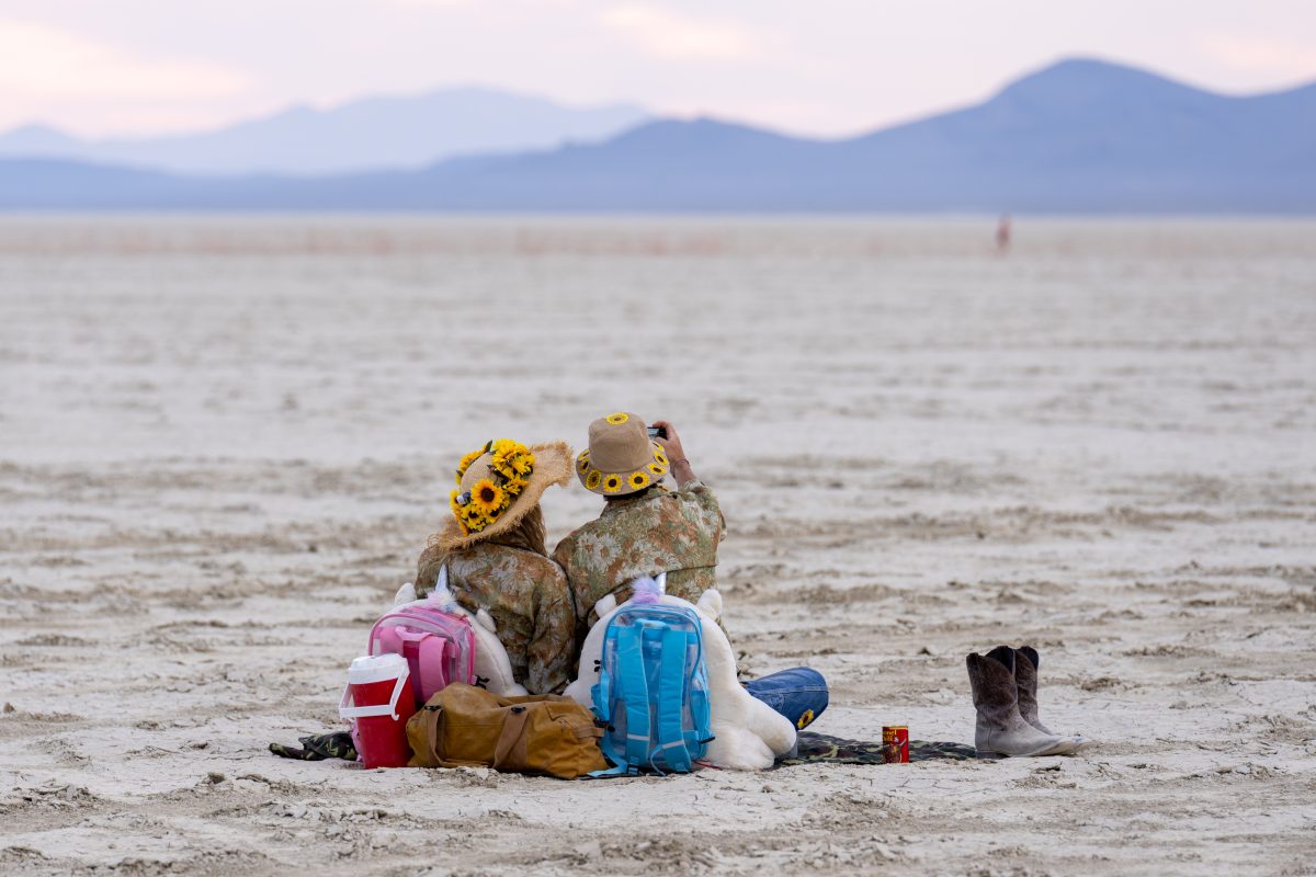 Sunflower Hats on the Open Playa