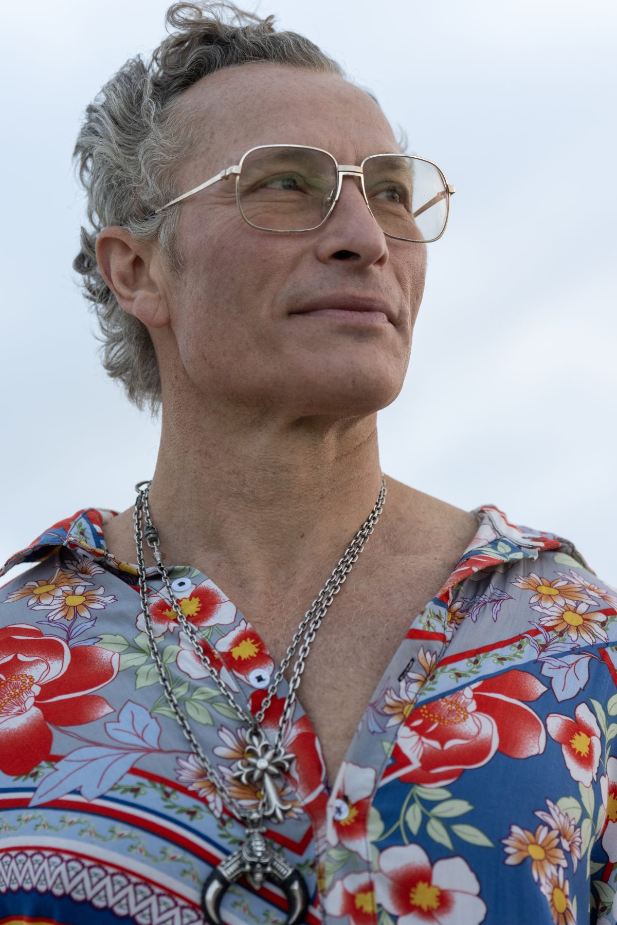 Morning Portrait in a Floral Shirt