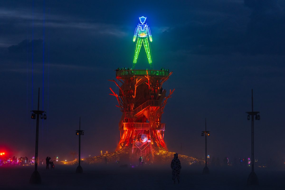 Burning Man 2026 Man Base - Cryptomeria by Alexander Rose