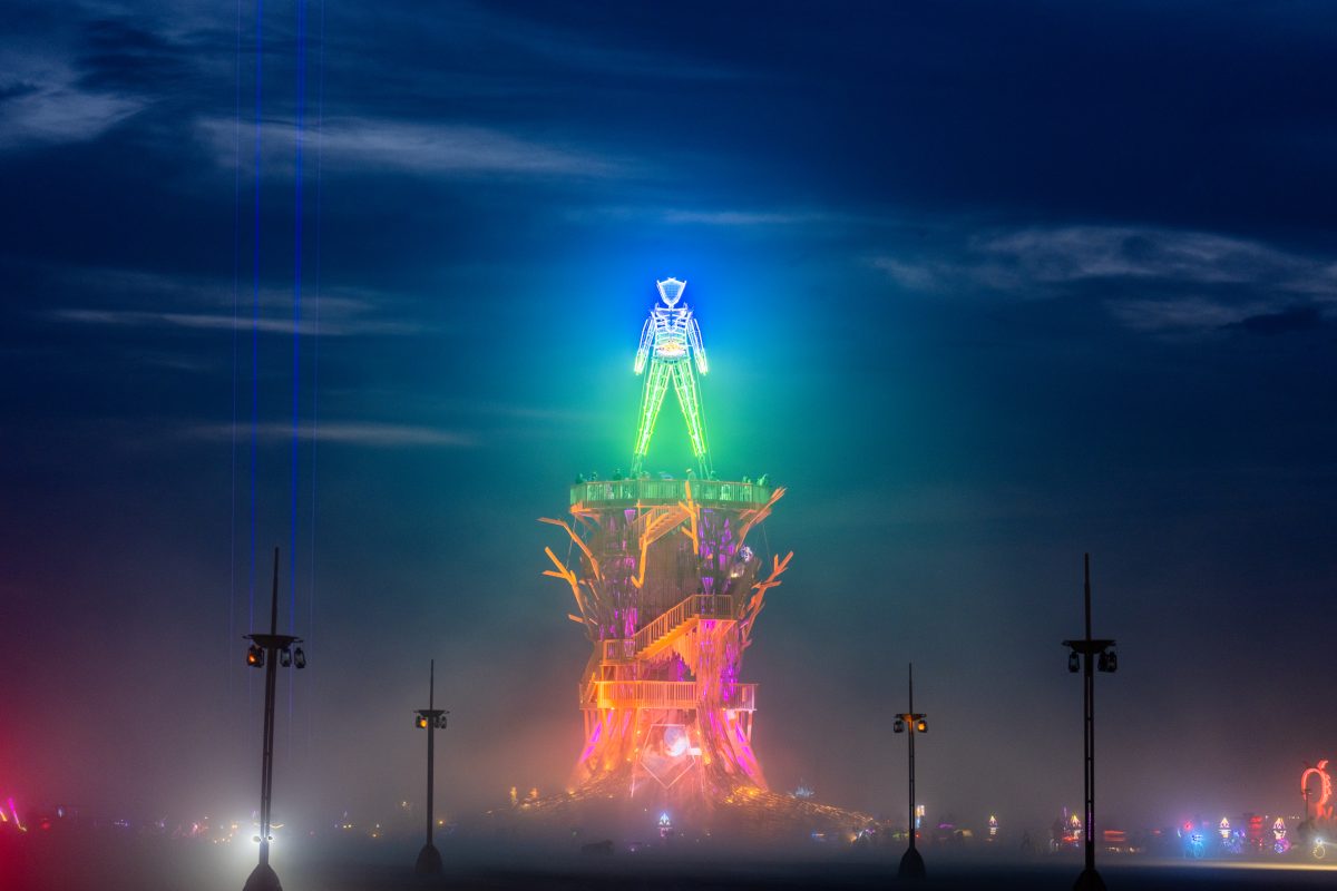 Burning Man 2026 Man Base - Cryptomeria by Alexander Rose