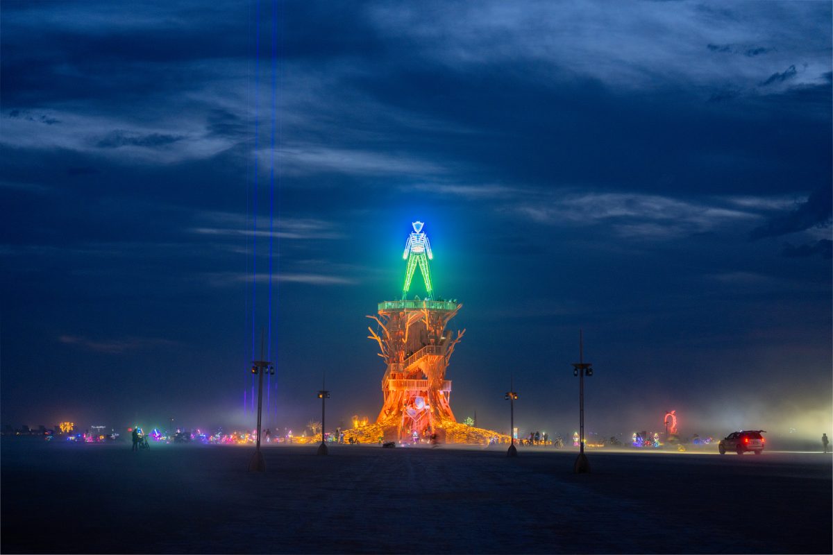 Burning Man 2026 Man Base - Cryptomeria by Alexander Rose