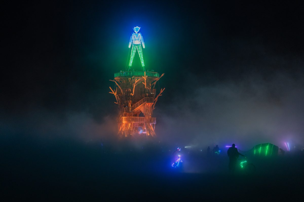 Burning Man 2026 Man Base - Cryptomeria by Alexander Rose