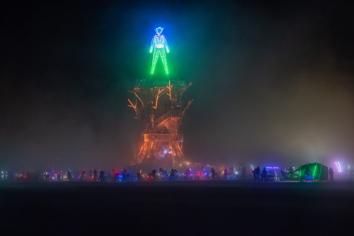 Burning Man 2026 Man Base - Cryptomeria by Alexander Rose