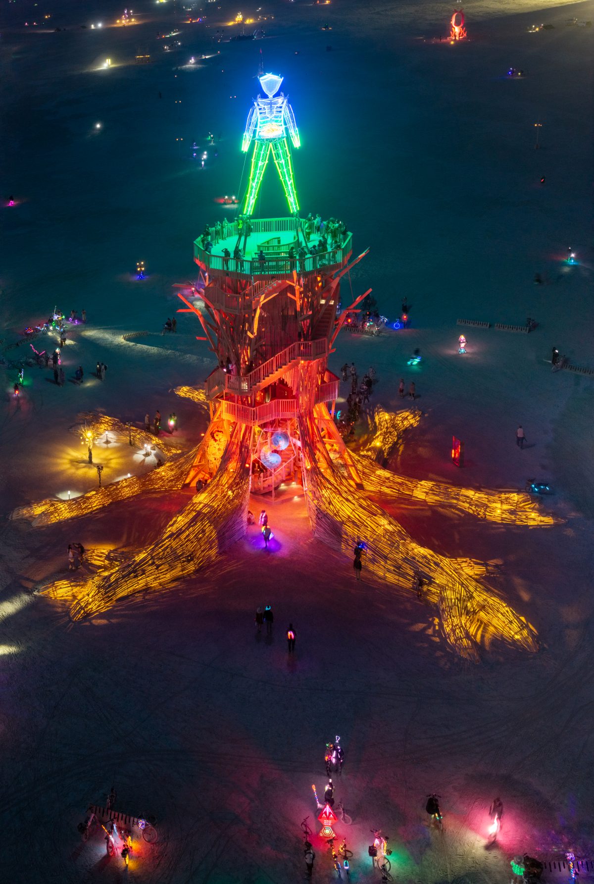 Burning Man 2026 Man Base - Cryptomeria by Alexander Rose