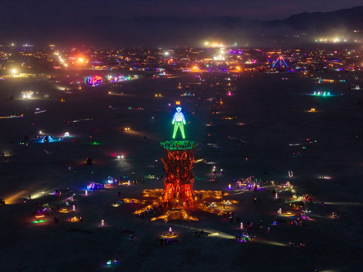 Burning Man 2026 Man Base - Cryptomeria by Alexander Rose