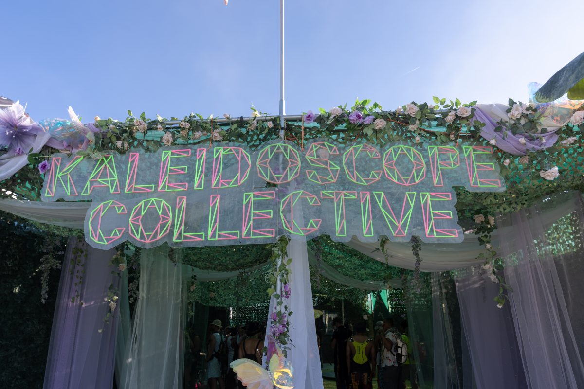 Kaleidoscope Collective Camp Sign