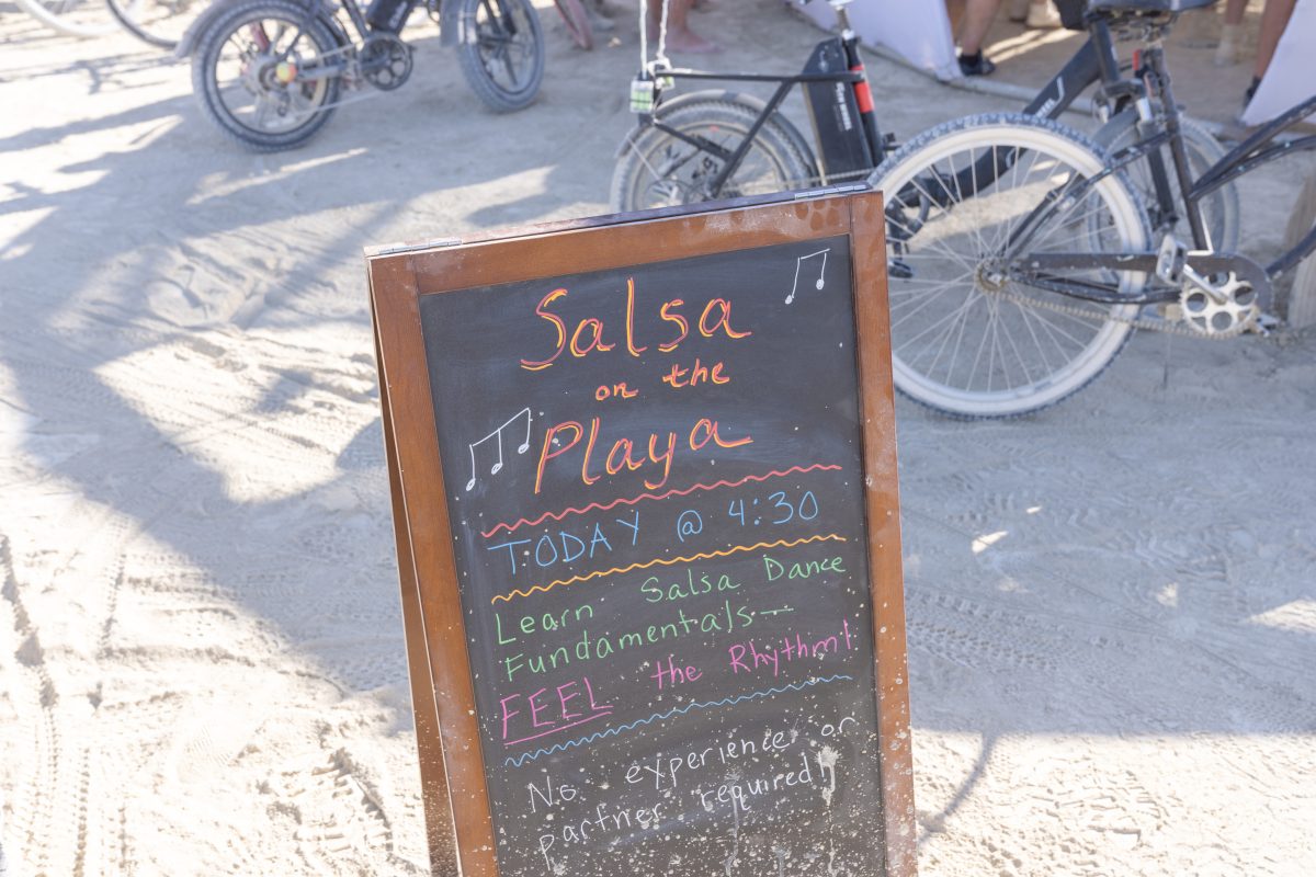 Salsa on the Playa Sign