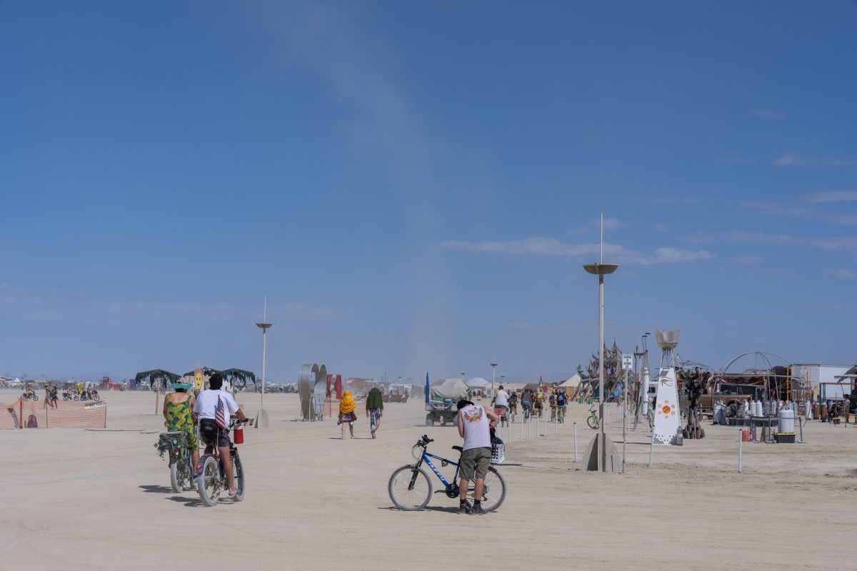 Dust Devil Behind Esplanade